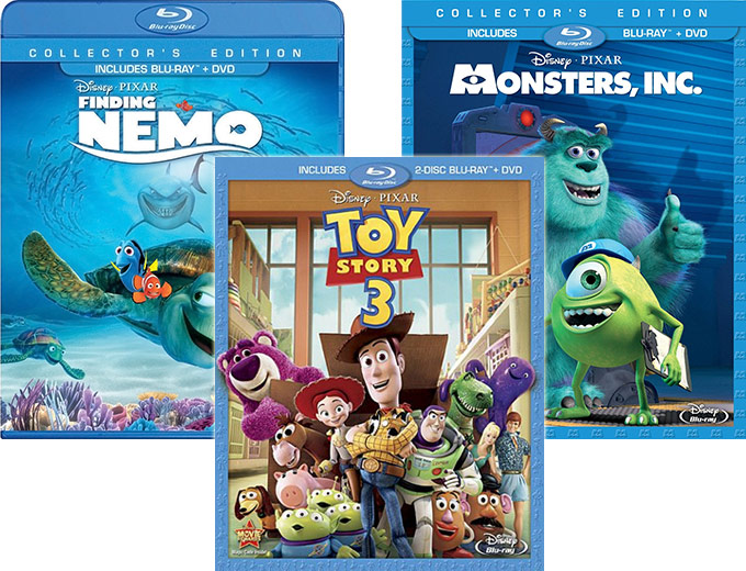 Pixar Hits on Blu-ray and DVD