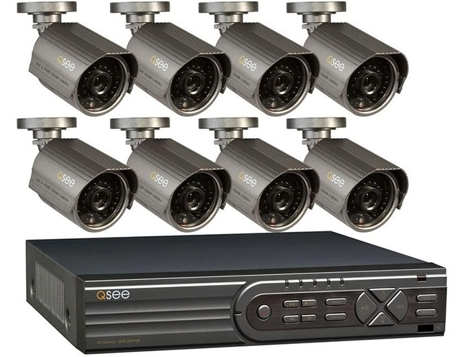 Q-SEE Advanced 16-Ch 1TB System & 8 Cameras
