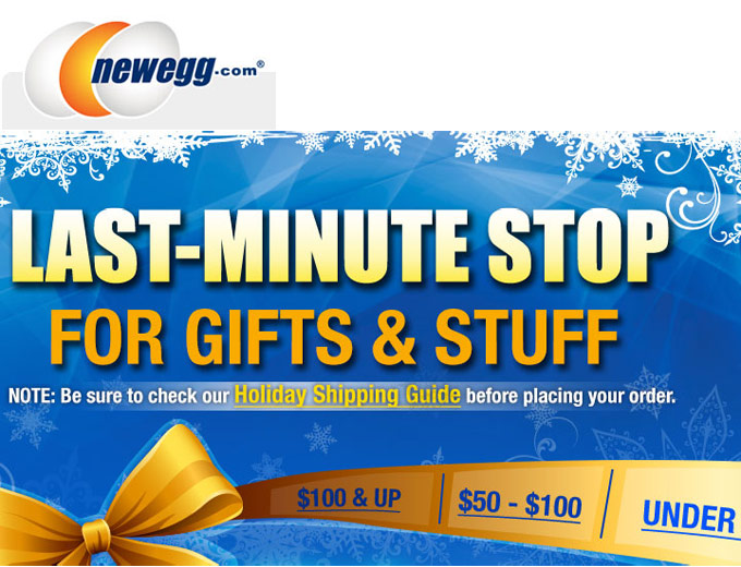 Newegg Last Minute Deals on Gifts & Stuff