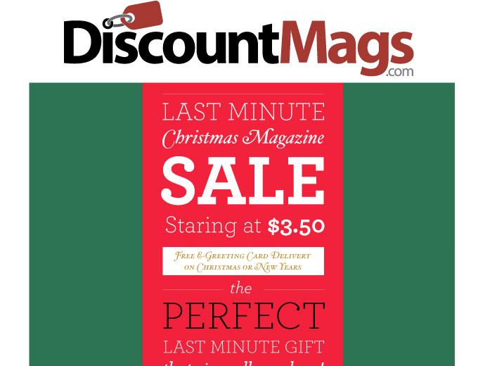 DiscountMags Sale - Over 130 Magazines on Sale