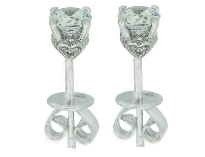 1/2 cttw Round Diamond Solitaire Earrings