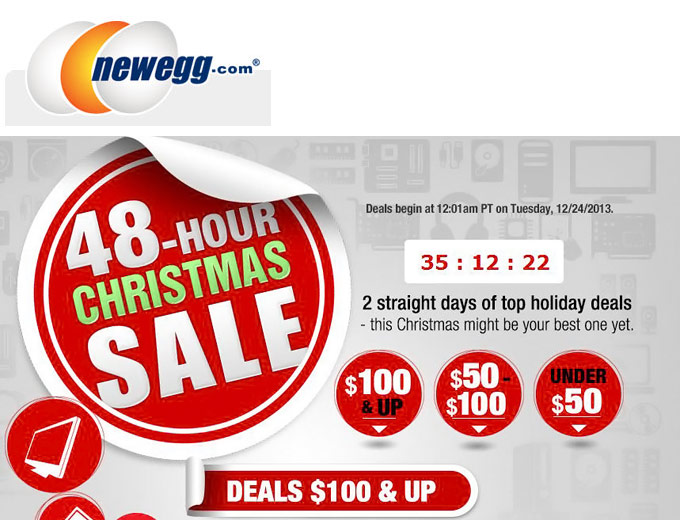 Newegg 48 Hour Christmas Sale