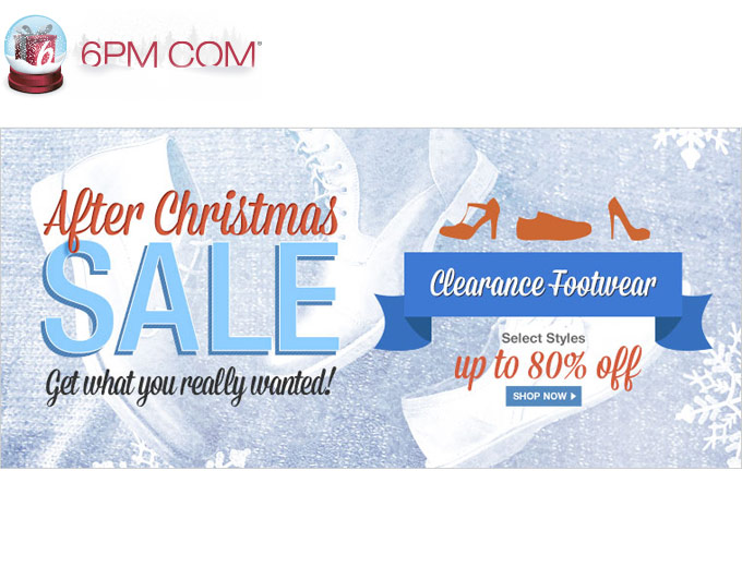 6pm.com after Christmas Sale - Up 80% off Footwear