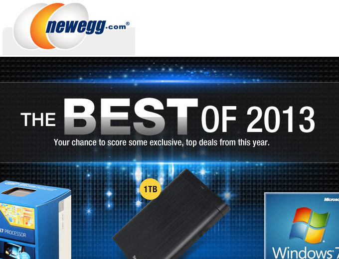 Newegg Best of 2013 Sale Event