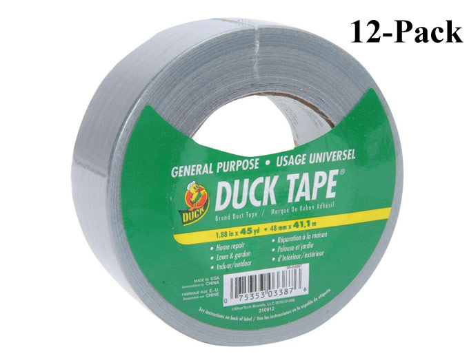 General Purpose Silver Duct Tape 12-Pack