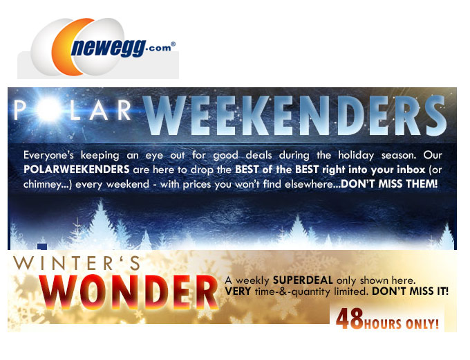 Newegg Weekenders Deals - 48 Hours Only