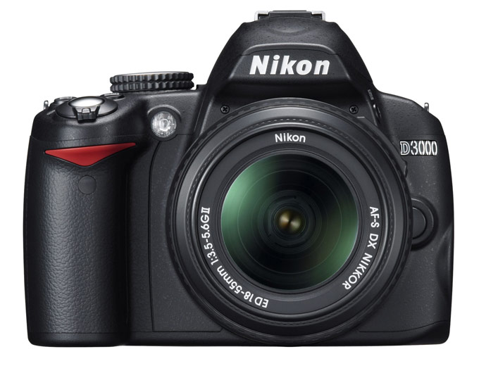 Nikon D3000 10.2MP Digital Camera w/Lens