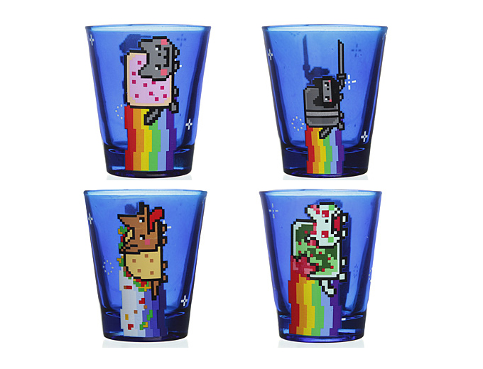 Nyan Cat Shot Glass Set