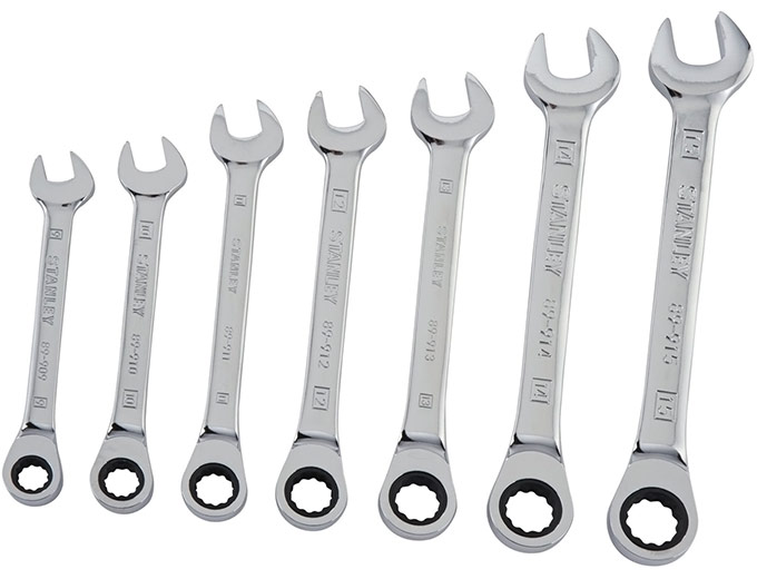 Stanley 7-Pc Metric Ratcheting Wrench Set