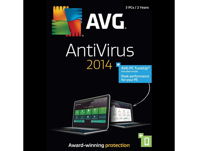Free AVG Anti-Virus + PC TuneUp 2014 - 3PCs / 2Yr