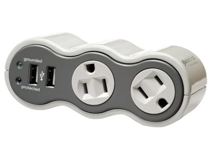 Surge Protector w/ 2 USB & 2 Outlets
