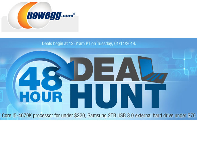 Newegg 48 Hour Deal Hunt Sale Event