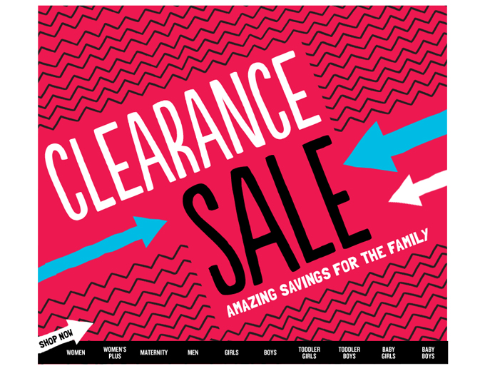Extra 20% off Old Navy Clearance Items