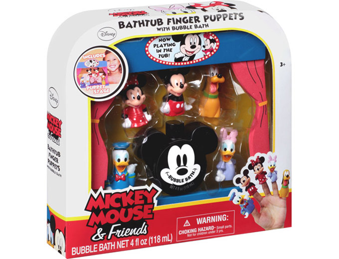Mickey Mouse & Friends Bathtub Finger Puppets