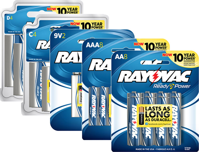 Rayovac Alkaline Battery Value Bundle