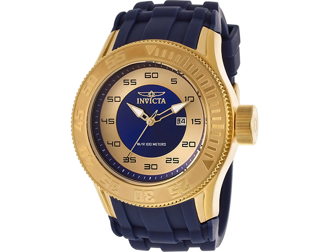 Invicta Pro Diver Blue & Gold Watch