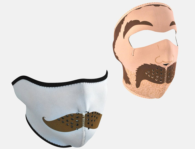 Neoprene Face Mask Sale - Solid or Graphic Full and Half Mask from $5.99