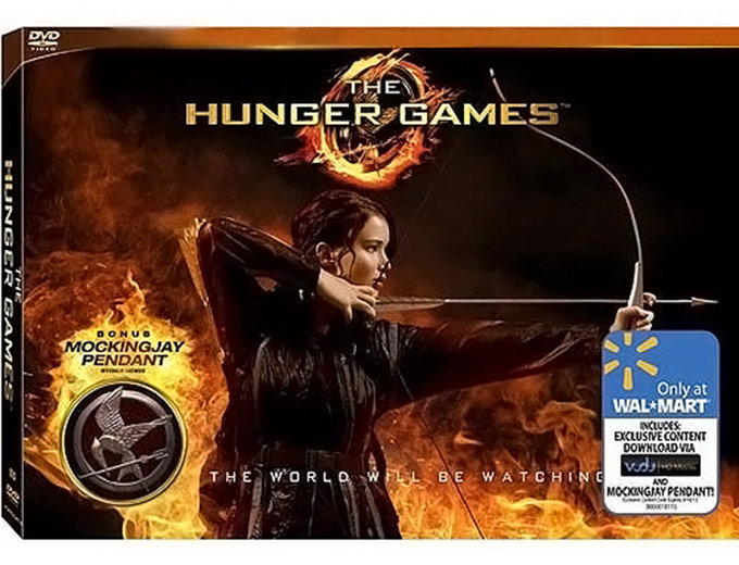 The Hunger Games DVD + Mockingjay Pendant