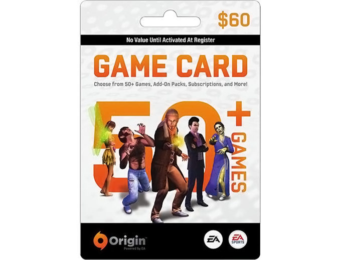 EA Origin $60 Game Card
