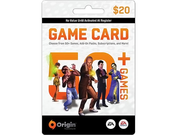 EA Origin $20 Game Card