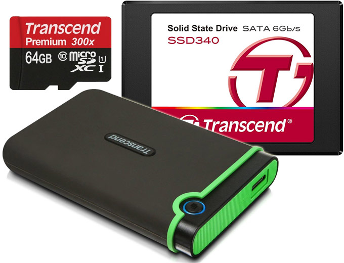 Transcend Memory Cards, Hard Drives & SSDs