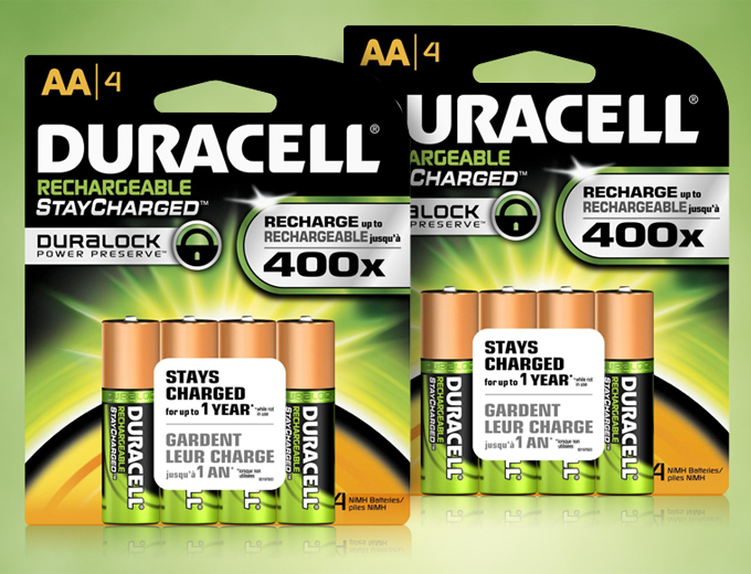8-Pack Duracell Stay-Charged AA Batteries