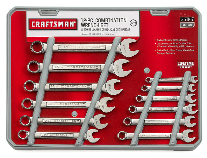 Craftsman 12 pc. Metric Combo Wrench Set