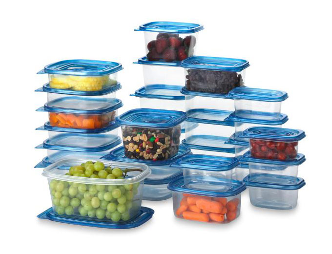 54-Piece Gourmet Clear Food Storage Set