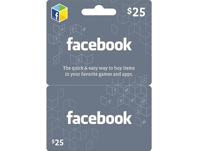 $25 Facebook Gift Card