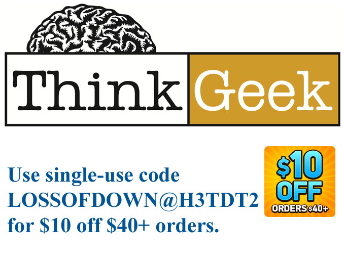 $40+ orders at ThinkGeek.com