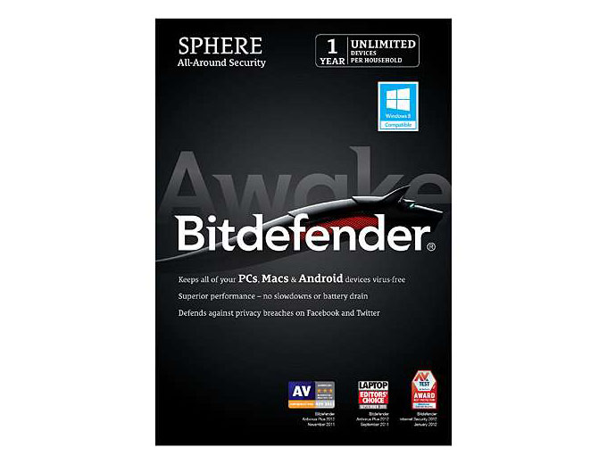 Free Bitdefender Sphere - 1 Yr - Unlimited Devices