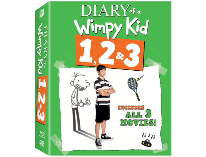 The Diary of a Wimpy Kid 1, 2 & 3 Blu-ray