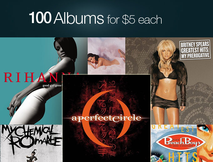 100 Albums on MP3 for $5 Each