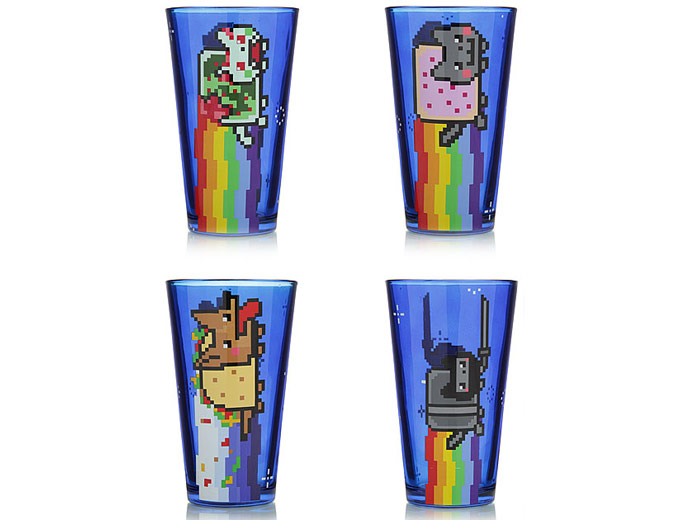 Nyan Cat Pint Glass Set