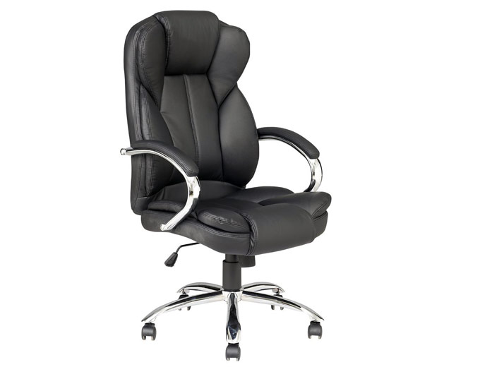 Black High Back PU Leather Office Chair