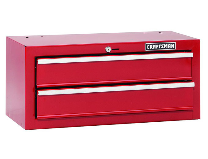 Craftsman 26" 2-Drawer Middle Chest - Red