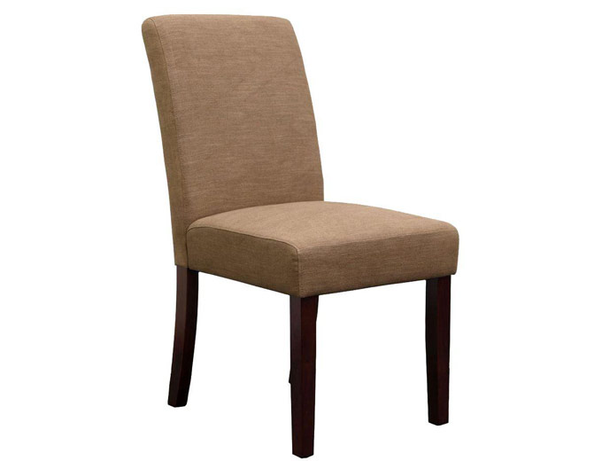 Brexley Chestnut Linen-Look Parson Chair