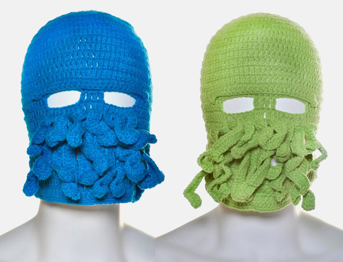 Octopus Ski Mask with Tenticles