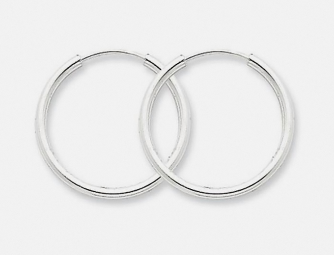 20mm Sterling Silver Hoop Earrings