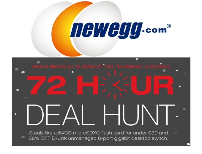 Newegg 72 Hour Deal Hunt Sale