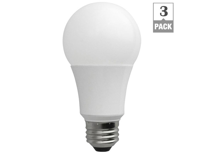 TCP A19 LED Light Bulb (3-Pack)