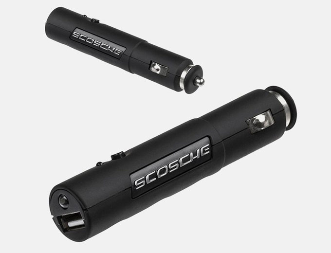 2-Pack Scosche Car Charger and Flashlight