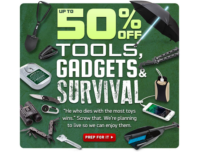 Tools, Gadgets & Survival Gear @ ThinkGeek