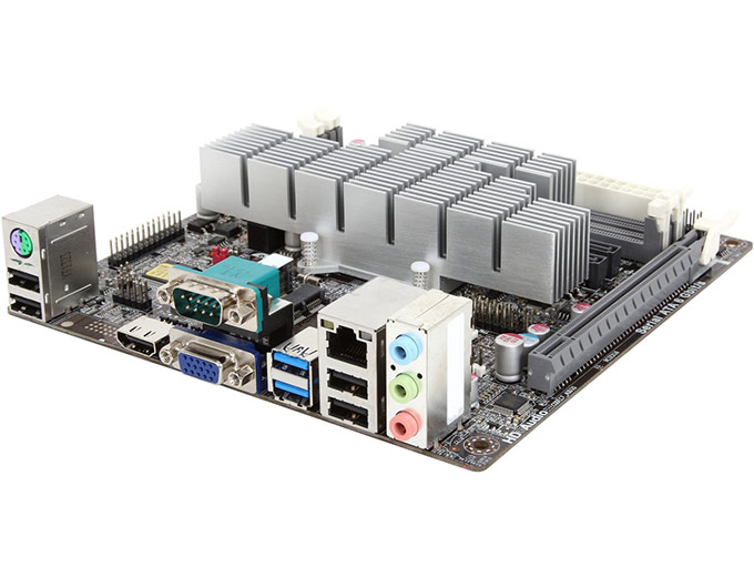 ECS KBN-I Mini ITX + AMD E1-2100 CPU
