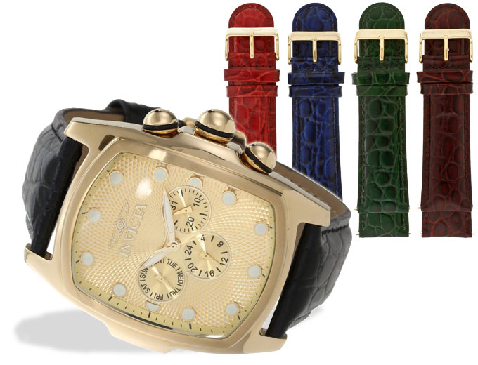 Invicta Lupah 18k Gold Plated Watch