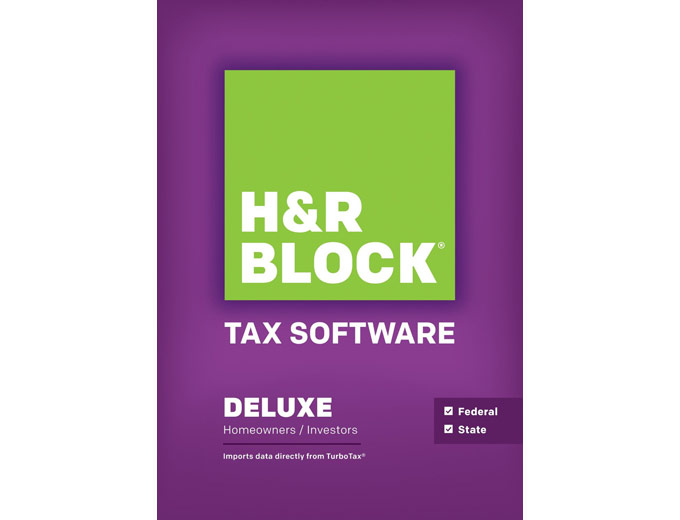 $15 of H&R Block Tax Software 2013 Deluxe + State