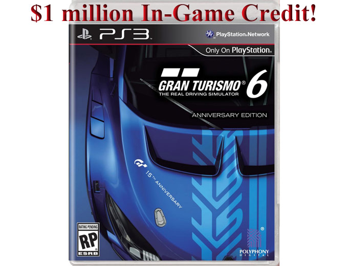 Gran Turismo 6 + $1 million In-Game Credit