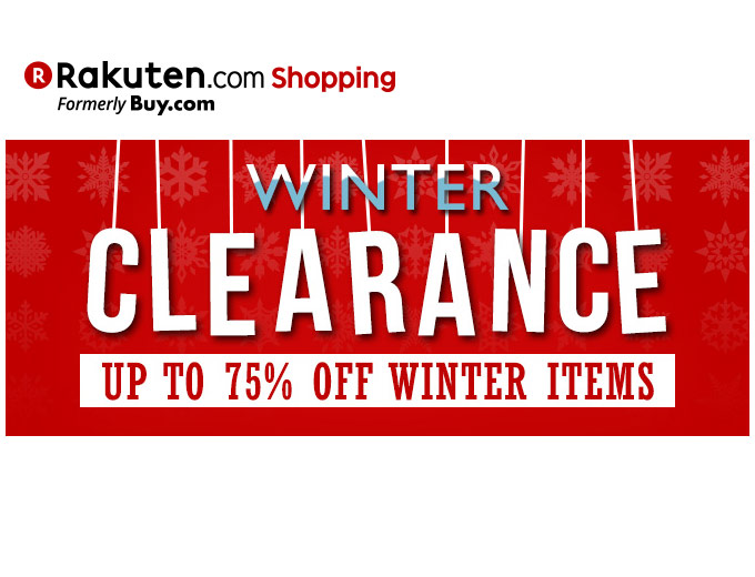 Rakuten Winter Clearance Sale - Up to 75% Off