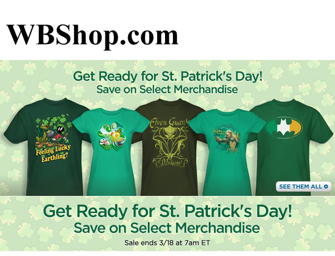WBShop St. Patrick's Day Sale