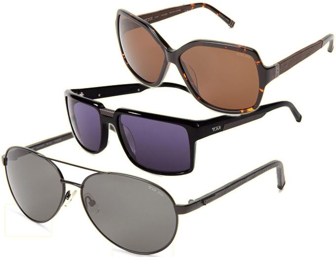 Tumi Polarized Wayfarer Sunglasses